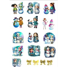 Kış Temalı Sticker Set