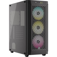 Corsaır 480T 3XAR120 Rgb Fanlı 750W 80PLUS Bronze Midt Atx Siyah Kasa