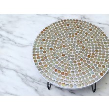 Ada Stili Mozaik Sehpa / Taş Sehpa / Metal Ayaklı Sehpa / Zigon / Yan Sehpa / Sehpa