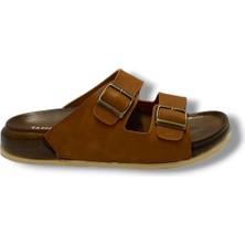 Witta 55201-25 Deri Çift Bant Anatomik Terlik 36-40