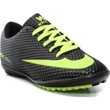 Walked 401-25 Çocuk Halı Saha Krampon Siyah Sarı 31-35