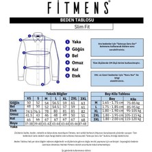 Fitmens Erkek Slim Fit Uzun Kol Pamuklu Hediye Kutulu Gömlek - Indigo