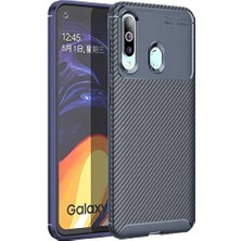 Samsung Galaxy M40 Uyumlu Karbon Desenli Negro Silikon Kılıf