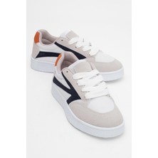 Kadın Anorak Spor Ayakkabı Beyaz Laci Oranj