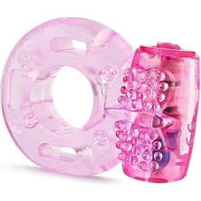 Wossi Titreşimli Pembe Silikon Penis Halkası