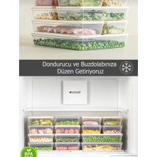 Organizer set buzdolabı düzenleyici buzluk saklama kabı difriz ve mikrodalga uyumlu saklama kabı