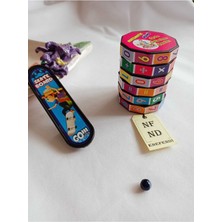 2'li Set Parmak KAYKAY(10CM) ve Matematik Eğitici Küp Dört Işlem Hediye Zeka Küpü Zeka Geliştiren
