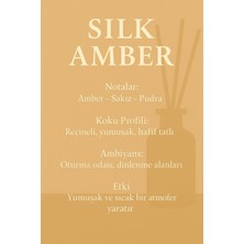 Oda Kokusu Seti - Silk Amber - Amber - Sakız - Pudra - Kendi Oda Kokunu Yarat! - Hediye Seti