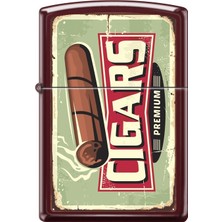 Zippo Premium Çakmak Rüzgar Geçirmez Metal Tasarım Benzinli Kullanım İçin  Z-CI421662-46021