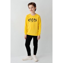 Batman Erkek Çocuk Sarı Eşofman Takımı