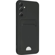 Newface  Samsung Galaxy A16 5g Kılıf Kelvin Kartvizitli Silikon - Siyah Ynsmr