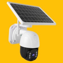 Pratikaı Solar Panelli Su Geçirmez Gece Görüş Destekli Wifi Güvenlik Kamerası | Yüksek Çözünürlük & Güç Tasarrufu