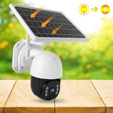 Pratikaı Solar Panelli Su Geçirmez Gece Görüş Destekli Wifi Güvenlik Kamerası | Yüksek Çözünürlük & Güç Tasarrufu