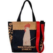 Kadın Vegan Deri Siyah Large Tote Bag - Outfit Of The Day Tasarım