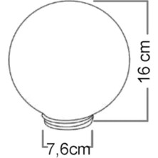 Armatür Yedek Parçası, 15'lik Pvc Glop, 15 cm Çapında Küre, Eskiyen Armatürler Için Yedek Parça