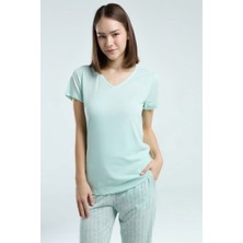 Pierre Cardin 8964 Kadın Kısa Kol Pijama Takım