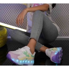 LED Isıklı 8 Tekerlek Paten Ayakkabı