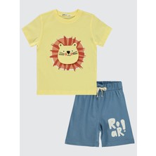 Civil Boys Erkek Çocuk Pijama Takımı 2-5 Yaş Açık Sarı