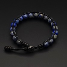 Doğal Taş Bilekllik, Lapis Lazuli (Lacivert) Taşı Bileklik, Erkek Bileklik, Kadın Bileklik