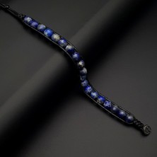 Doğal Taş Bilekllik, Lapis Lazuli (Lacivert) Taşı Bileklik, Erkek Bileklik, Kadın Bileklik