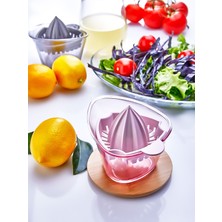 Ev ve Mutfak Için Hazneli Limon Sıkacağı – 180CC Akrilik Siyah Model