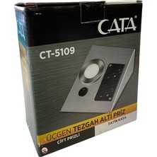 Cata CT-5109 1W Ledli Çift Prizli Tezgah Altı Spot Aydınlatma Beyaz Işık