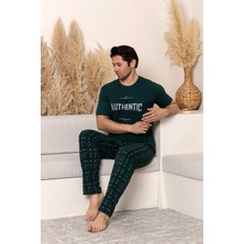 Nisanca Yazlık Kısa Kol %100 Pamuk Erkek Pijama Takımı