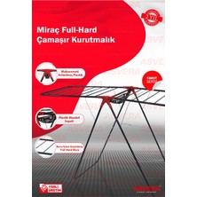 Yakut Serisi - Miraç Full-Hard Borulu Çamaşır Kurutmalık - Dayanıklı Çamaşır Kurutma Askısı