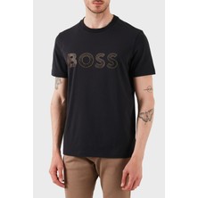 Boss Streç Pamuklu Regular Fit Büyük Logolu T Shirt Erkek T Shirt 50535170 402