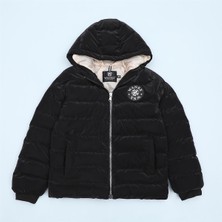 Erkek Çocuk Uzun Kol Kalın Mont - 15096 - Siyah