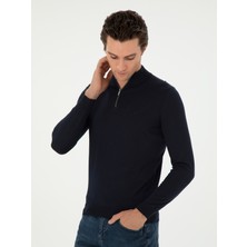 Cacharel Erkek Lacivert Regular Fit Basic Kazak 50296487-VR033