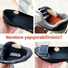 Fixall Adhesive Products Suni Deri Ayakkabı Tamir Yaması Topuk Desteği Arkası Yapışkanlı Yenilik 16 Adet Beyaz