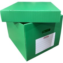 Dirilim Plastik Arşiv Kutusu ve Dosyası Taşıma Kutusu 42X35X30CM Plastik Oluklu Levha