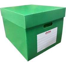 Dirilim Plastik Arşiv Kutusu ve Dosyası Taşıma Kutusu 42X35X30CM Plastik Oluklu Levha