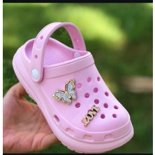 Kız Çocuk Sandalet Parlak Taşlı Kaydırmaz Taban Havuz Deniz Ayakkabısı