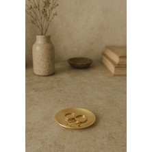 Pirinç Dekoratif Tabak Gold 7  cm