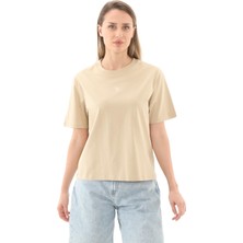 TB0A5NJEY941 Timberland Lush Short-Sleeve Tee Kadın T-Shirt S&amp;uuml;tl&amp;uuml; Kahve