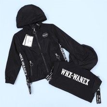 Erkek Çocuk Şardonsuz Uzun Kol Ince Mont - 13032P - Siyah