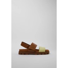 Kadın Brutus Deri Sandalet - Mix