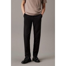 Erkek Ck Modern Twill Slim Chino Pantolon - Siyah