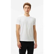 Nautica Erkek Beyaz Regular Fit T-Shirt V55009T.1BW