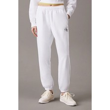 Kadın Ck Monologo French Terry Jogger - Beyaz