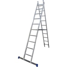 Elmas Serisi - 2 Parça x 2,5 Metre = 5 Metre  A Tipi Alüminyum Merdiven - Yerli Üretim