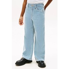 Kız Çocuk Th Mabel Stripe Çizgili Jeans - Mavi