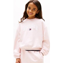 Kız Çocuk Th Varsity Sweatshirt - Pudra