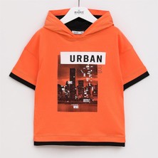 Erkek Çocuk Kısa Kol Tişört - 15759 - Oranj