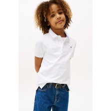 Erkek Çocuk Th Pamuklu Polo T-Shirt - Beyaz