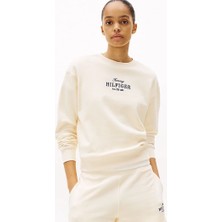 Kadın Th Logo Sweatshirt - Ekru