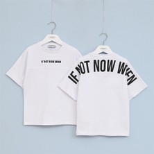 Erkek Çocuk Kısa Kol Bisiklet Yaka Tişört - 16393 - Beyaz