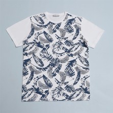 Erkek Çocuk Kısa Kol Tişört - 16815 - Beyaz